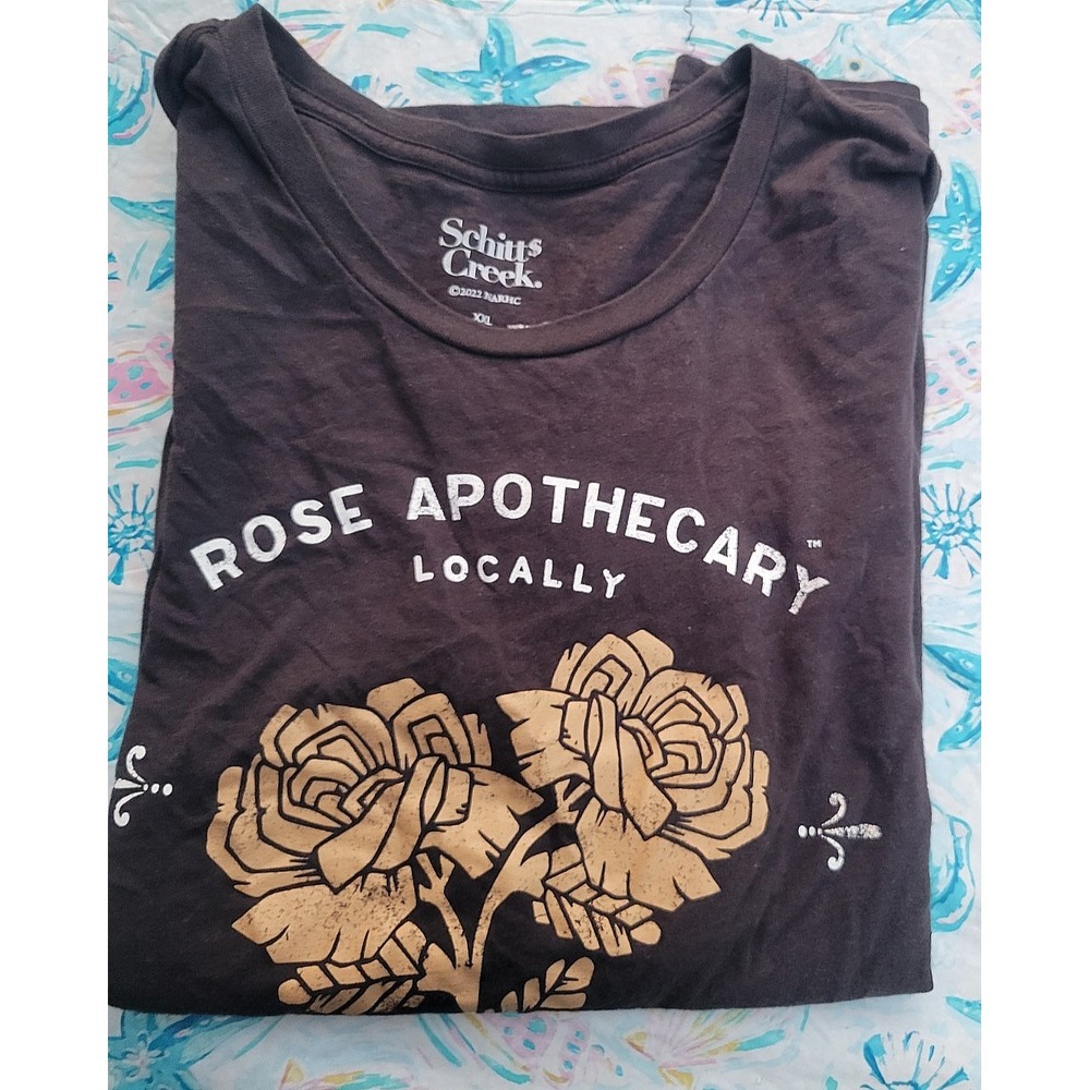 T-Shirt , size (XXL) color black  Rose Apothecary by  Schitt's Creek  ,‎ fun